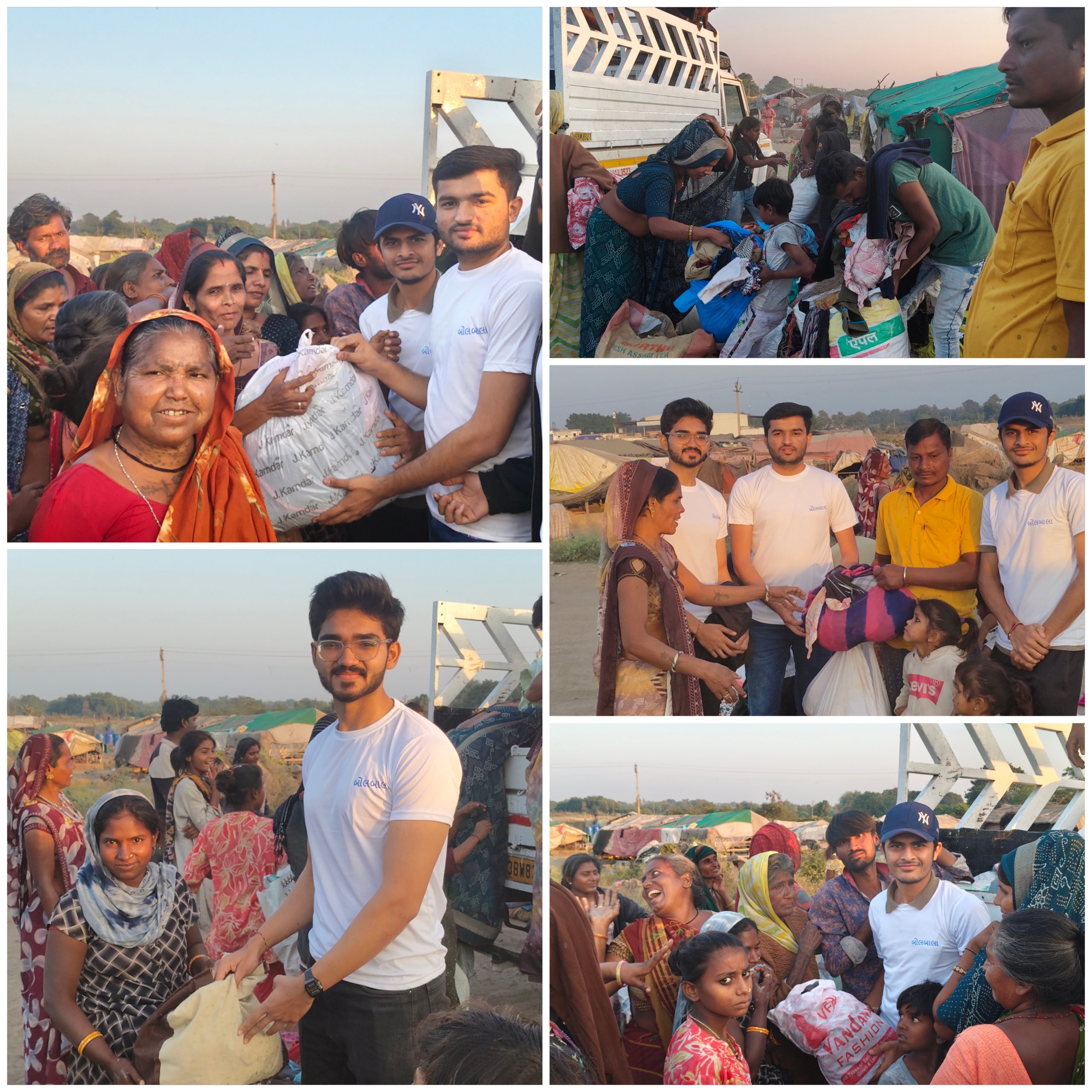 નમ્રતાગ્રીન ફાઉન્ડેશન અને બોલબાલા ચેરીટેબલ ટ્રસ્ટ દ્વારા “વસ્ત્રદાન મહાદાન અભિયાન “