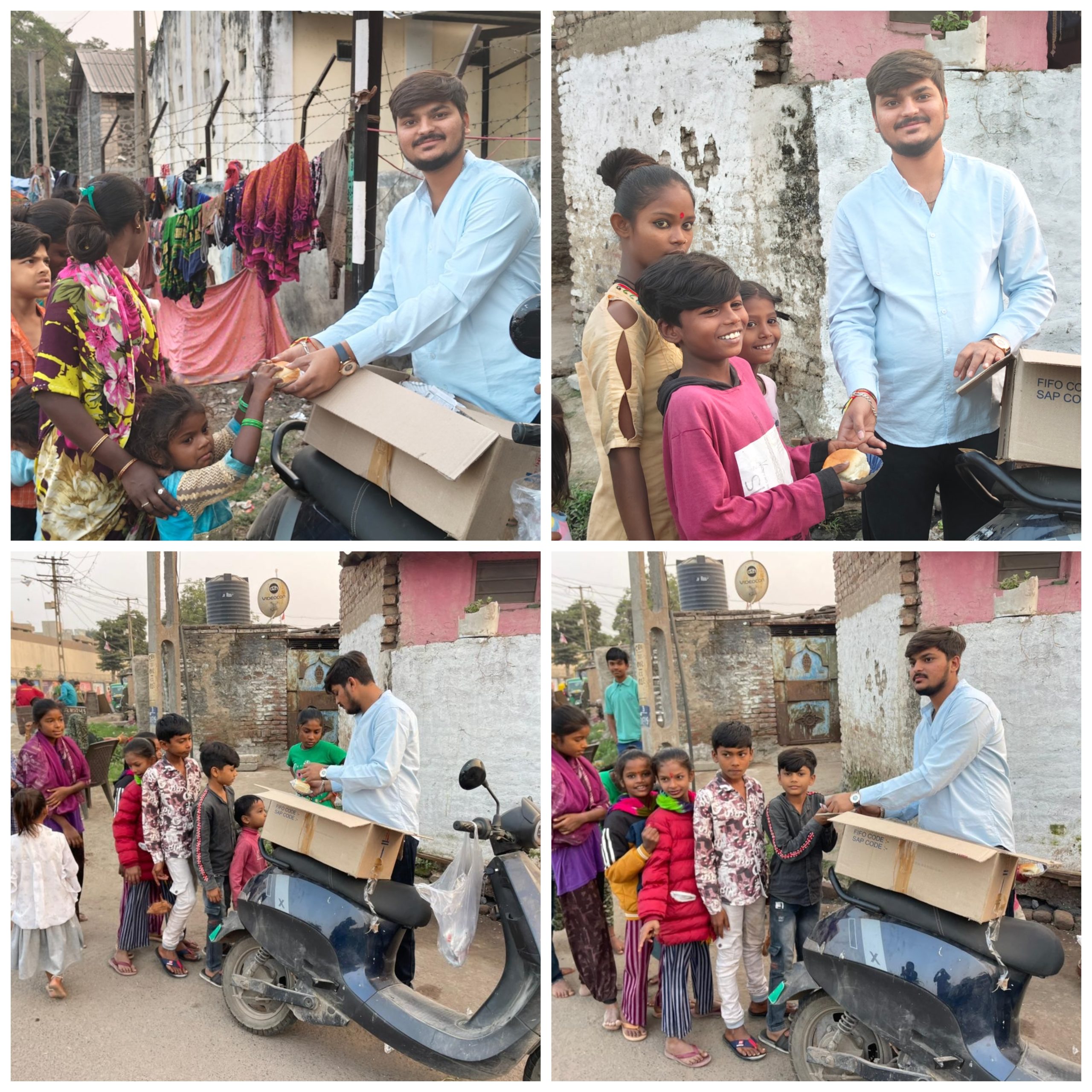 નમ્રતા જેનું નામ – સેવા જેનું કામ: નમ્રતાગ્રીન ફાઉન્ડેશન દ્વારા જલસાના બદલે ઝૂંપડપટ્ટીના બાળકોને ભોજન કરાવી ૨૦૨૫ ની યાદગાર વિદાય કરી.